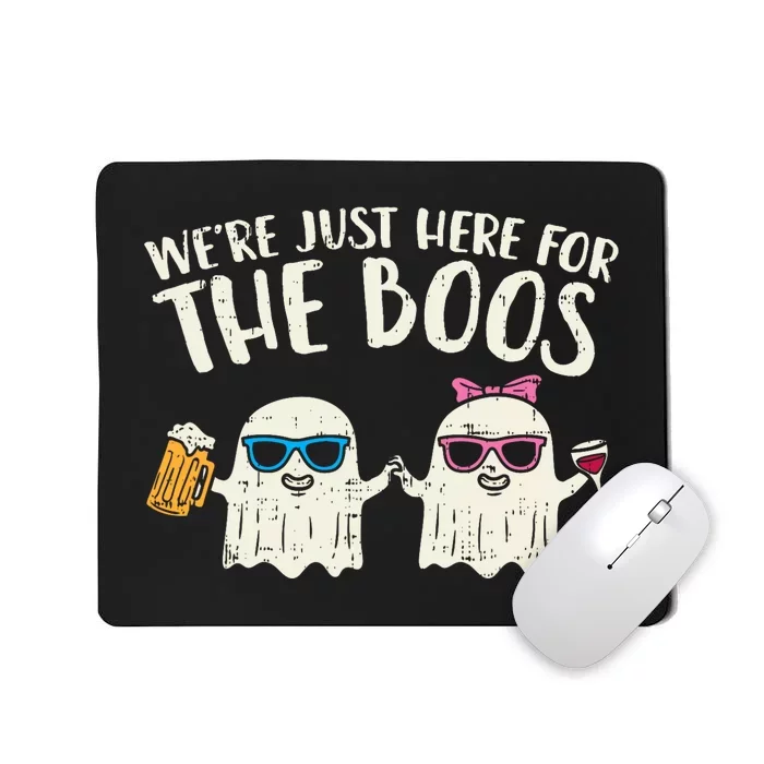 WeRe Just Here For Boos Ghosts Halloween Costume For Couple Mousepad