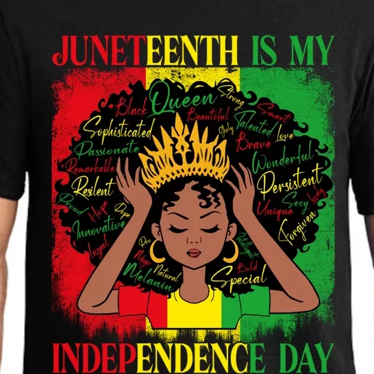 Wo Juneteenth Is My Independence Blm Black History Month Cool Gift Pajama Set