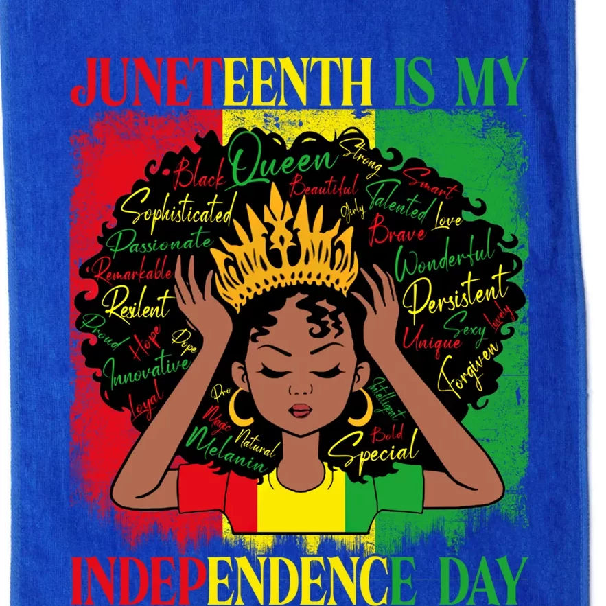 Wo Juneteenth Is My Independence Blm Black History Month Gift Platinum Collection Golf Towel