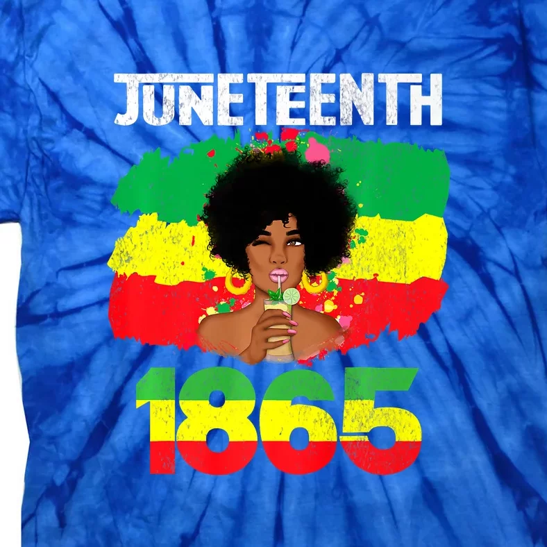 Women Juneteenth June 19th 1865 Juneteenth Freedom Day Gift African Pride Tie-Dye T-Shirt