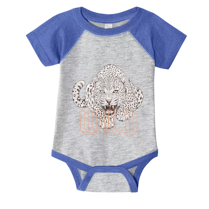 Wild Jaguar Leopard Cheetah Print Graphic Gift Infant Baby Jersey Bodysuit