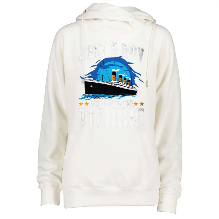 Who Just Love The Rms Titanic Womens Funnel Neck Pullover Hood