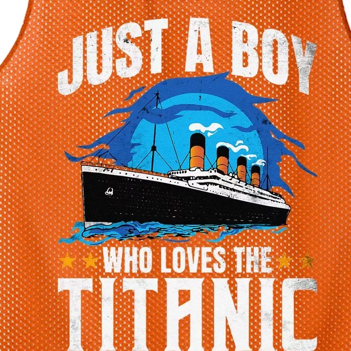 Who Just Love The Rms Titanic Mesh Reversible Basketball Jersey Tank