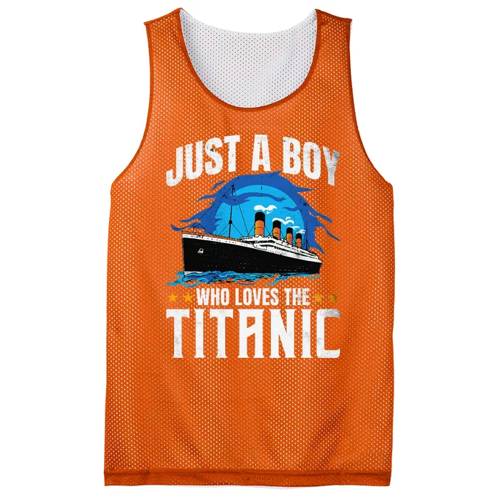 Who Just Love The Rms Titanic Mesh Reversible Basketball Jersey Tank