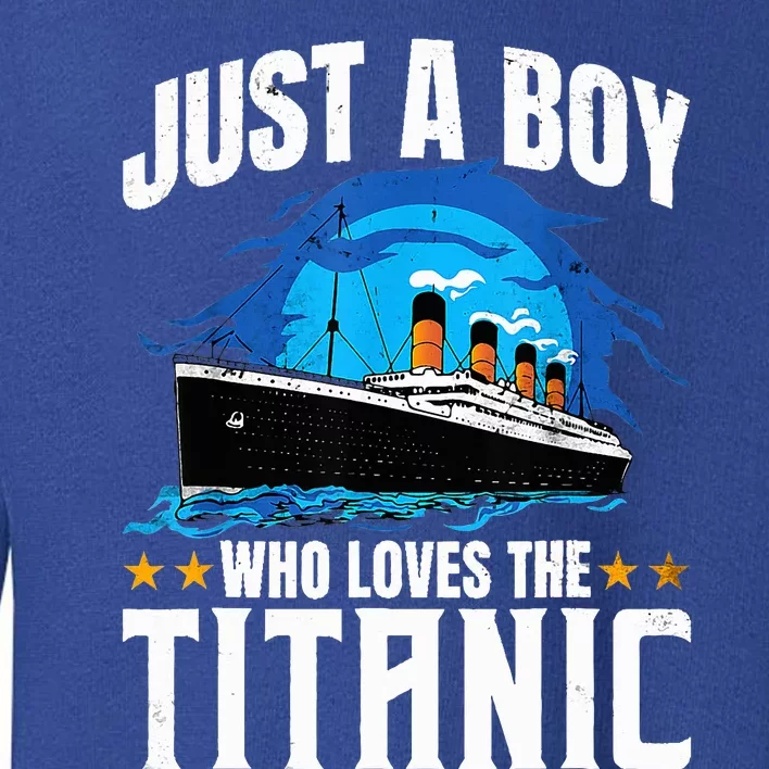 who just love the RMS Titanic Thanksgiving coustume Toddler Sweatshirt