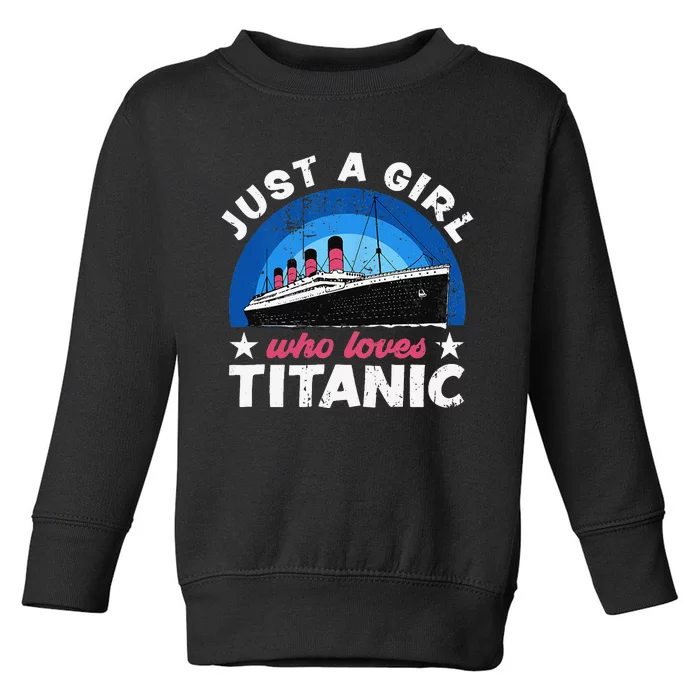 who just love the RMS Titanic Toddler Sweatshirt