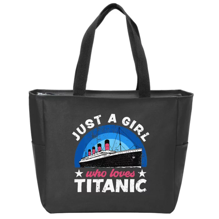 who just love the RMS Titanic Zip Tote Bag