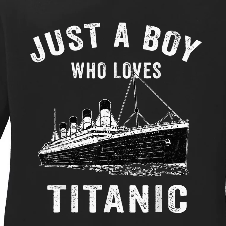 who just love the RMS Titanic Ladies Long Sleeve Shirt