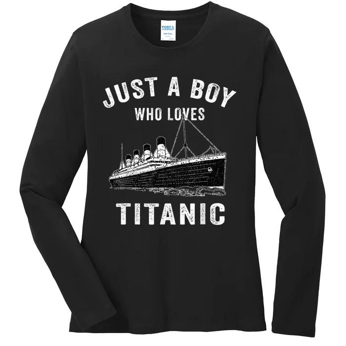 who just love the RMS Titanic Ladies Long Sleeve Shirt