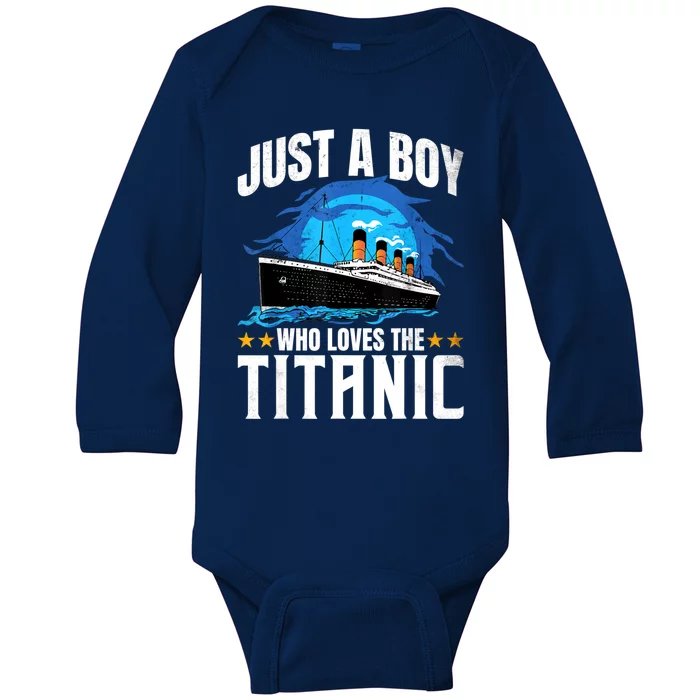 Who Just Love The RMS Titanic Baby Long Sleeve Bodysuit