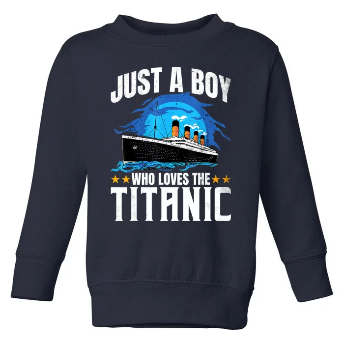 Who Just Love The RMS Titanic Toddler Sweatshirt