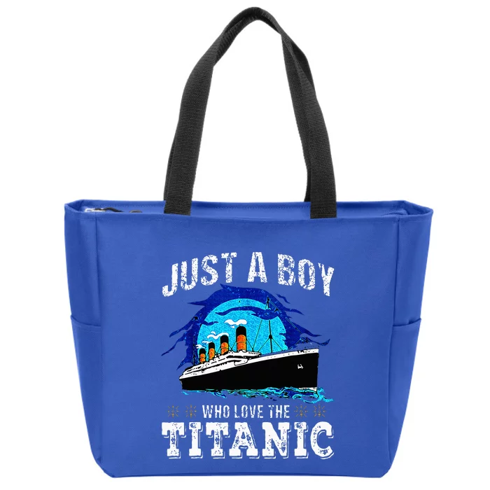 Who Just Love The Rms Titanic Thanksgiving Coustume Zip Tote Bag