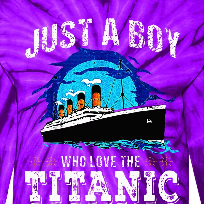 Who Just Love The Rms Titanic Thanksgiving Coustume Tie-Dye Long Sleeve Shirt