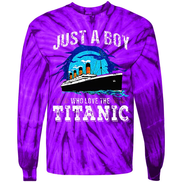 Who Just Love The Rms Titanic Thanksgiving Coustume Tie-Dye Long Sleeve Shirt