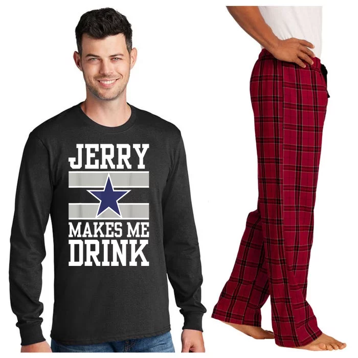 Women Jerry Makes Me Drink Funny Gift For Fan Gift Long Sleeve Pajama Set