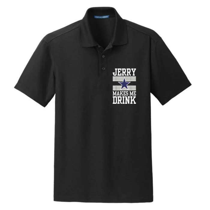 Women Jerry Makes Me Drink Funny Gift For Fan Gift Dry Zone Grid Performance Polo