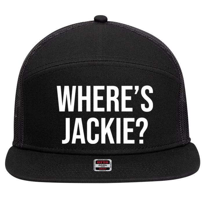 Where's Jackie Meme 7 Panel Mesh Trucker Snapback Hat