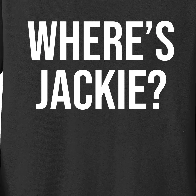 Where's Jackie Meme Kids Long Sleeve Shirt