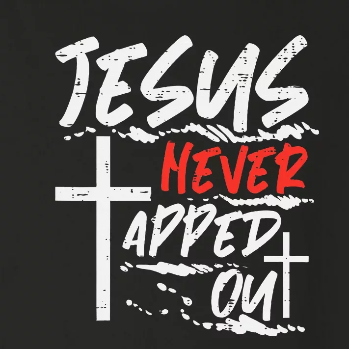 Wrestling Jesus Never Tapped Out Christian Wrestle Toddler Long Sleeve Shirt