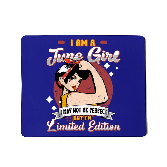 Wo June Queen Birthday Cancer Gemini Cool Gift Mousepad