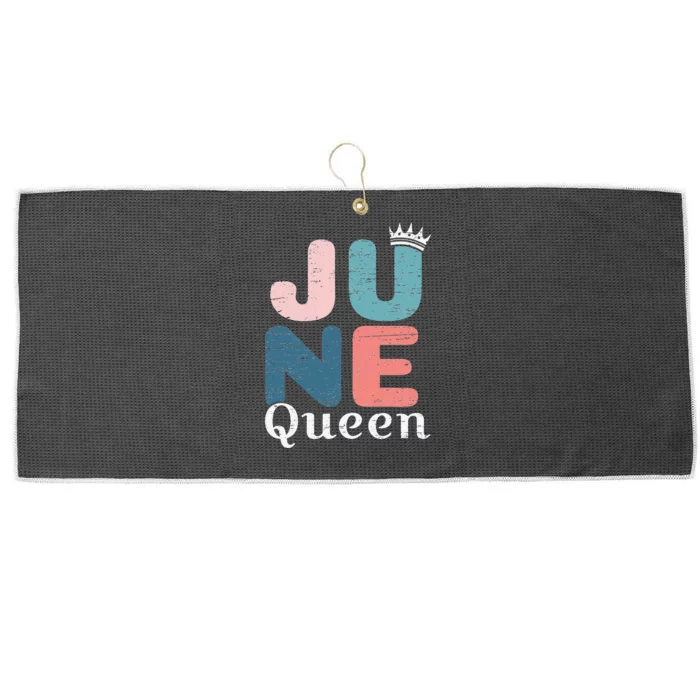 Wo June Queen birthday Large Microfiber Waffle Golf Towel