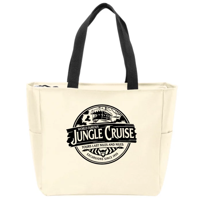 Wdw Journey To Rides Cruise And Attractions Jungle Zip Tote Bag