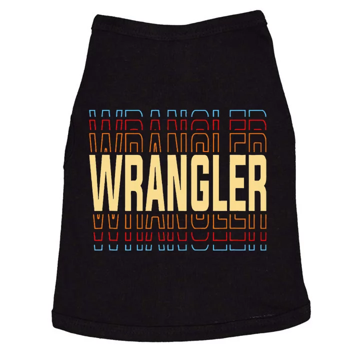 Wrangler Job Title Vintage Doggie Tank