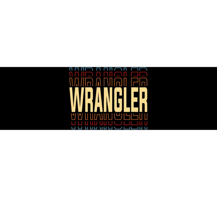 Wrangler Job Title Vintage Bumper Sticker