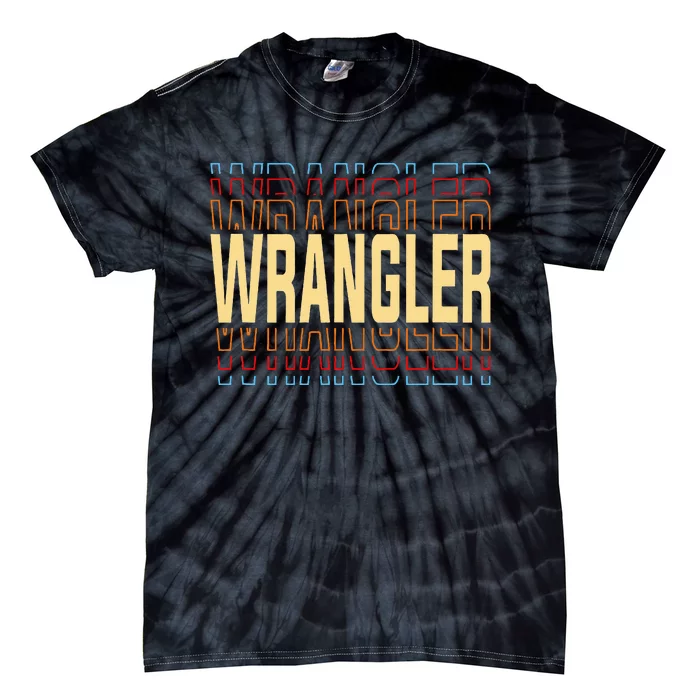 Wrangler Job Title Vintage Tie-Dye T-Shirt