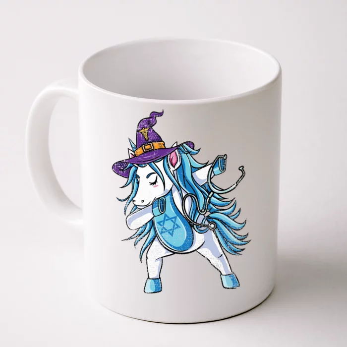 Witch Jewish Unicorn Nurse Vintage Gift Front & Back Coffee Mug