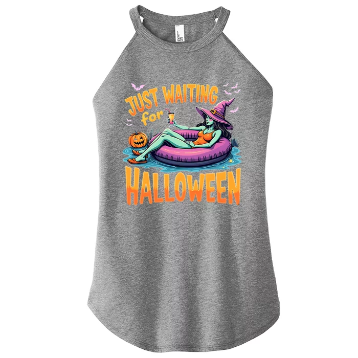 Witch Just Waiting For Halloween Gift Women’s Perfect Tri Rocker Tank