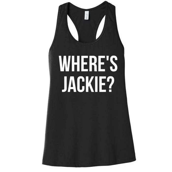 Where's Jackie? Women's Racerback Tank