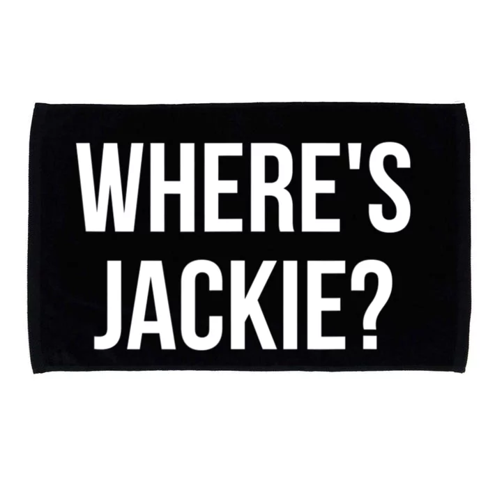 Where's Jackie? Microfiber Hand Towel