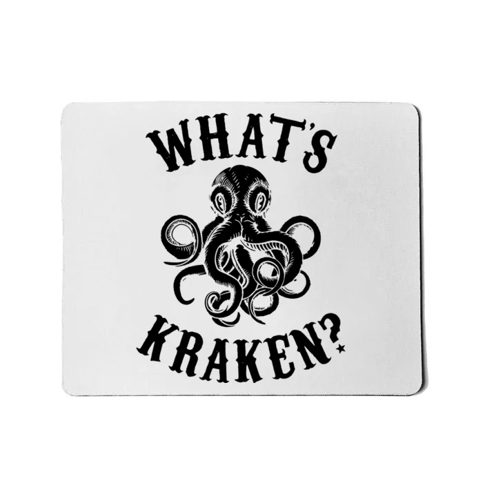 Whats Kraken Amazing Octopus Graphic Mousepad