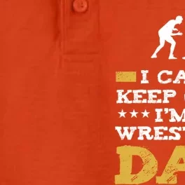 Wrestler Keep Calm IM A Wrestling Dad Clothes Gift Dry Zone Grid Performance Polo