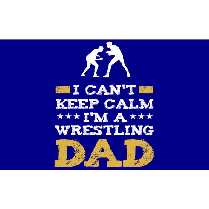 Wrestler Keep Calm IM A Wrestling Dad Clothes Gift Bumper Sticker