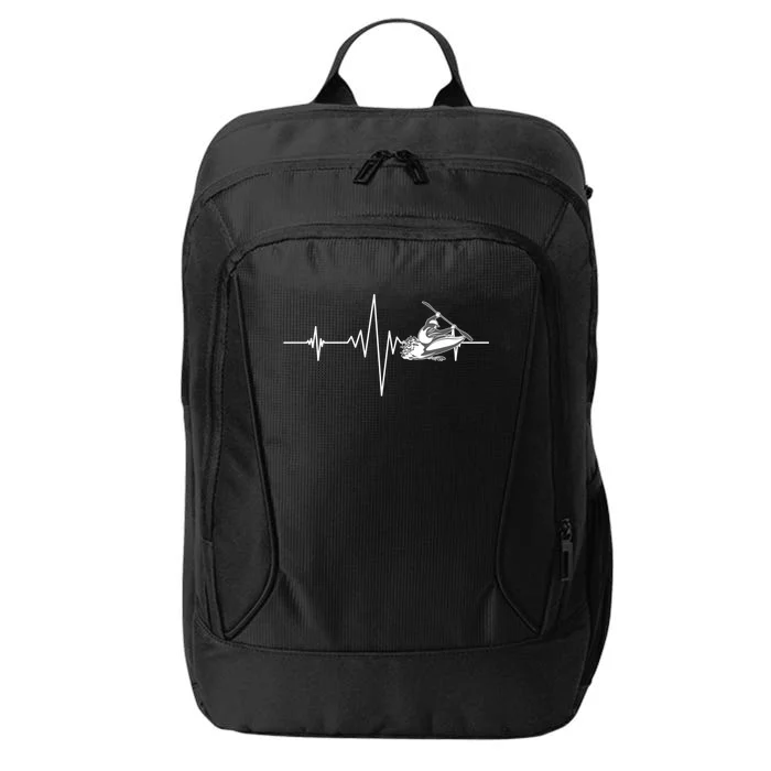 Whitewater Kayaking Gift Kayak Heartbeat Gift City Backpack