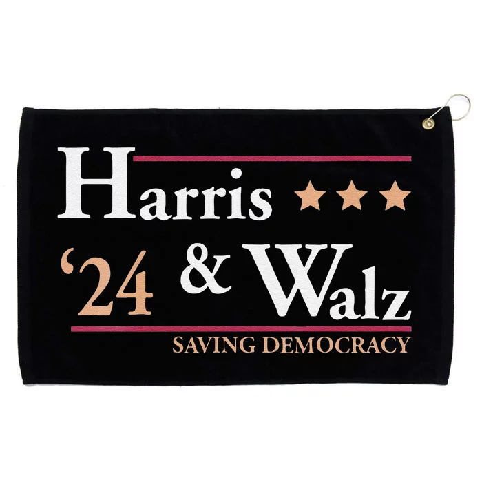 Women Kamala Harris Tim Walz Saving Democracy Election Campaign Gift Grommeted Golf Towel