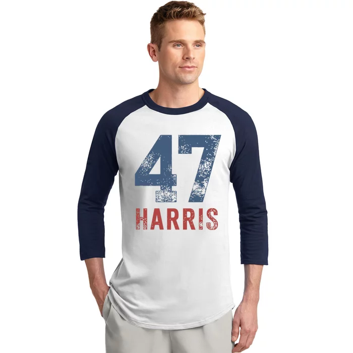 Women Kamala Harris 47 Baseball Sleeve Shirt