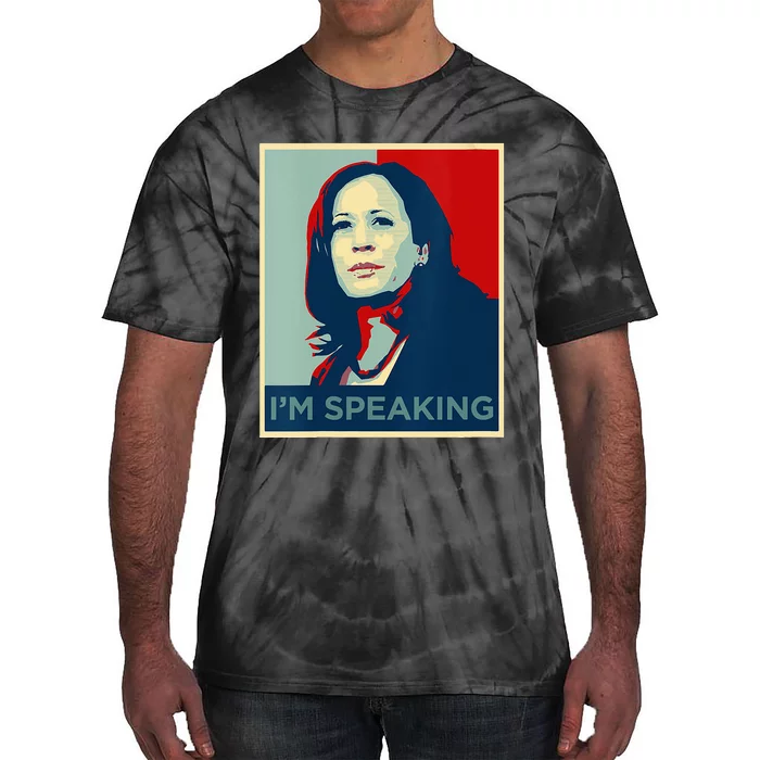 Wo Kamala Harris Im Speaking Quote Joe Biden 2024 Tie-Dye T-Shirt