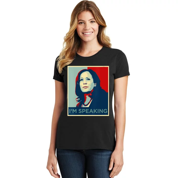 Wo Kamala Harris Im Speaking Quote Joe Biden 2024 Women's T-Shirt