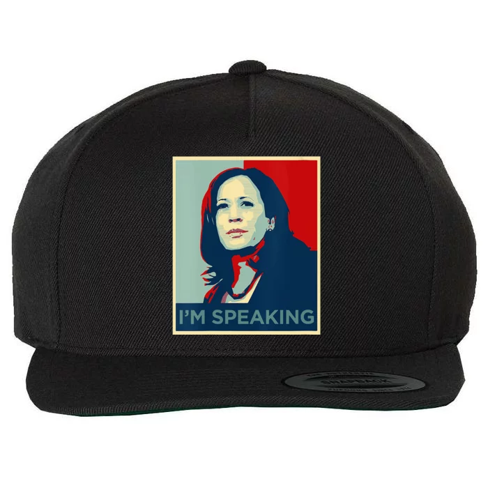 Wo Kamala Harris Im Speaking Quote Joe Biden 2024 Wool Snapback Cap