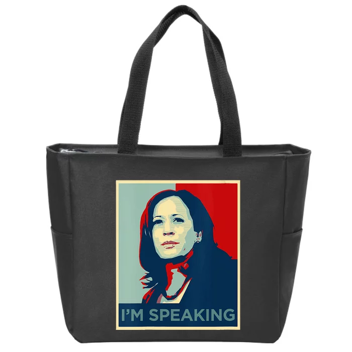 Wo Kamala Harris Im Speaking Quote Joe Biden 2024 Zip Tote Bag