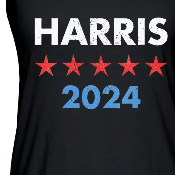 Wo Kamala Harris 2024 For President Ladies Essential Flowy Tank