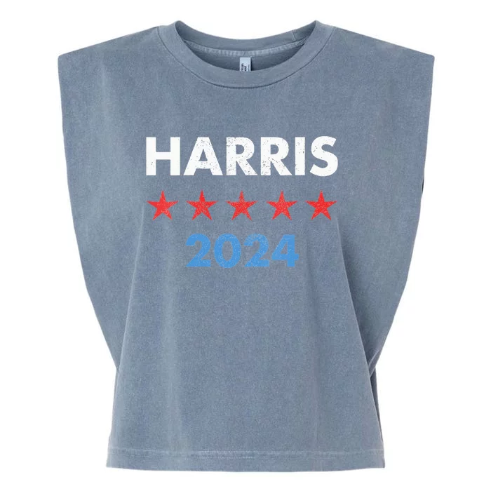 Wo Kamala Harris 2024 For President Garment-Dyed Women's Muscle Tee