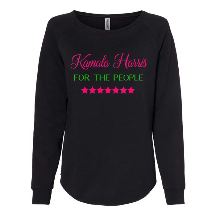 Wo Kamala Harris For The People 2024 Vice President Vote Biden Vneck Womens California Wash Sweatshirt