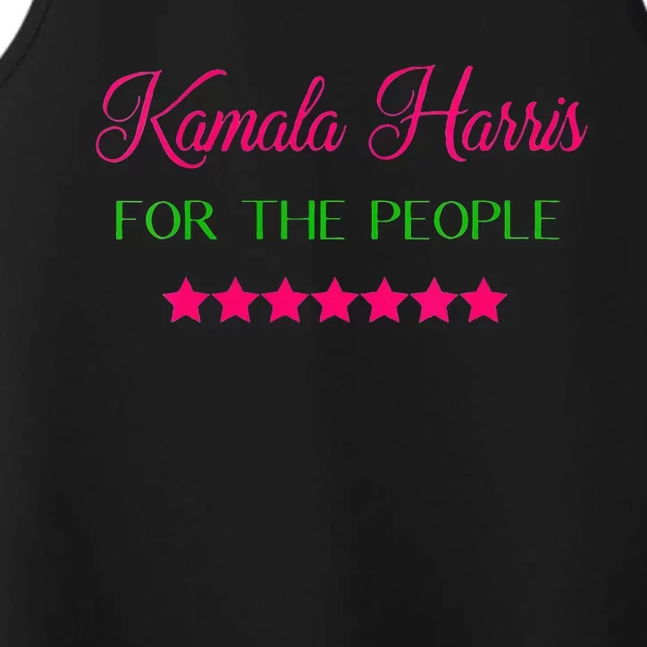 Wo Kamala Harris For The People 2024 Vice President Vote Biden Vneck Performance Tank