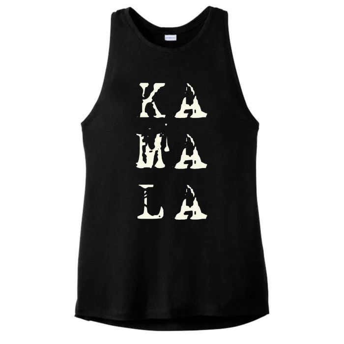 Wo Kamala Harris For Vice President 2024 Ladies Tri-Blend Wicking Tank