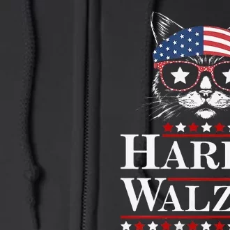 Women Kamala Harris Tim Walz Waltz Gift Full Zip Hoodie