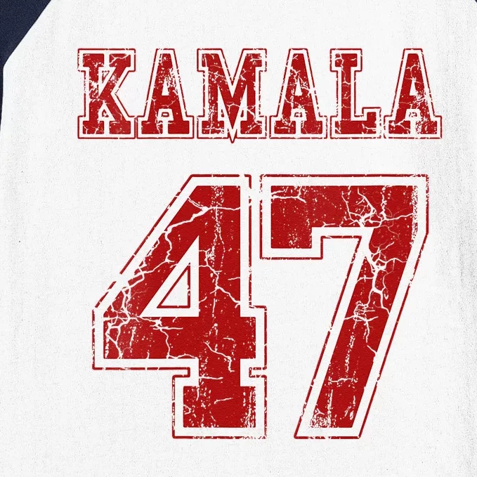 Women Kamala Harris 47 Th President Usa America 2024 Election Gift Baseball Sleeve Shirt